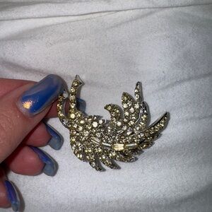 Elegant Gold and Silver Brooch